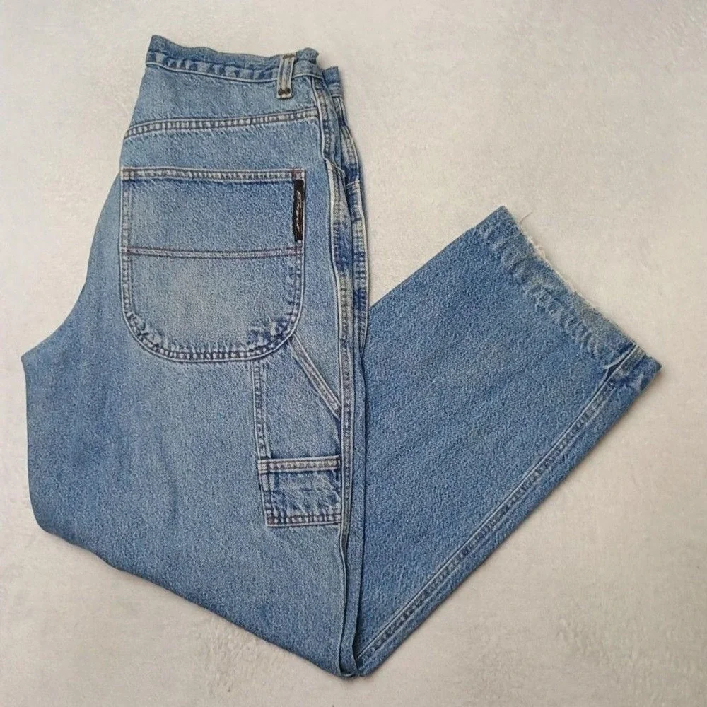 Vintage Enyce Jeans Mens 34x31 Blue Carpenter Tapered Relaxed Baggy Y2K Wide